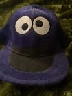 Sesame Street Baseball Cap Cookie Monster Flat Bill Hat One Size Adult NWOT