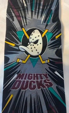 VINTAGE ANAHEIM MIGHTY DUCKS NECK TIE DISNEY DISNEYLAND NHL RM SPORT NEW W/ TAGS Cover