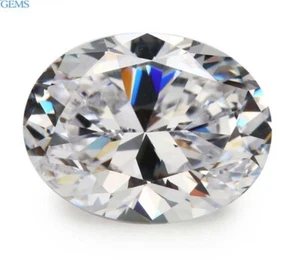 10x12 mm AAAAA Natural White Zircon 7.08 ct Oval Faceted Cut VVS Loose Gemstone - Picture 1 of 5