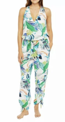 La Blanca In The Moment 花卉印花连身裤遮盖 XS 码全新带标签 124 美元 — 第 1/4 张图片