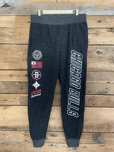 Pantalones deportivos para hombre NBA Chicago Bulls cónicos talla XL gris - Imagen 1 de 4