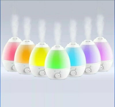 Bell + Howell Ultrasonic Humidifier w/ Aroma Oil Diffuser 1 Gal 7 Color Changing - Image 1 of 4