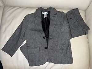 Janie and Jack SPECIAL OCCASION Wool Suit Blazer & Trouser Pant Size 3