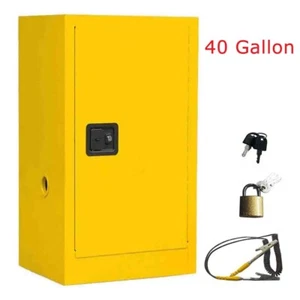 PreAsion Flammable Liquid Safety Cabinet 40 Gallon Fireproof Safety Storage Box - Picture 1 of 10