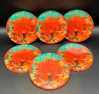 Posavasos acrílicos Hennessy Coñac Año Nuevo Lunar del Cerdo 2019 - Arte de Zhang Huan Foto 1 de 4