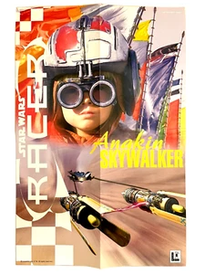 Star Wars Pod Racer Anakin Skywalker Illustration Poster 16.5" Phantom Menace - Picture 1 of 21