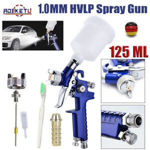 Air Brush & Spot Repair m HVLP Mini Lackierpistole f 0,8mm-Düse & Fließbecher