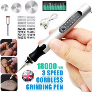 Engraving Etching Pen Hobby Craft Rotary Handheld Tool For Jewellery Metal Glass - Picture 1 of 17