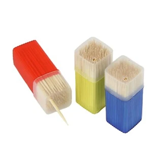 Chef Craft 3pc Toothpick Holder Set with 450 Natural Bamboo Toothpicks - Picture 1 of 3