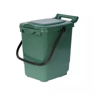 Green Large 23 Litre Compost Caddy for Food Waste Recycling - 23L Kerbside Bin  - Picture 1 of 4