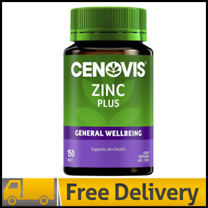 Cenovis Zinc Plus Tablets Supports Skin Health & Collagen Formation 150 Tabs