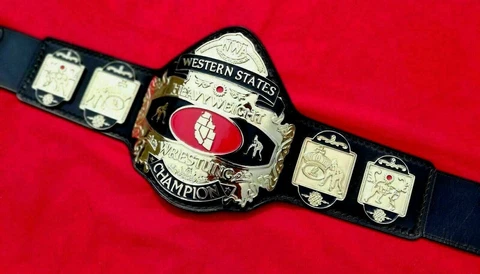 NWA Western States Heavyweight Wrestling championship belt adult size Cover
