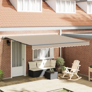 Tenda Retrattile Manuale Beige 400x300 cm - Foto 1 di 6