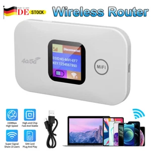 DE 4G/5G LTE Tragbare Mobiler Wireless WLAN Router Hotspot WiFi Modem SIM Karte - Bild 1 von 13