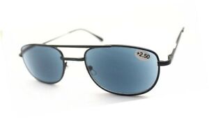 Sonnenbrille Schatten Lesebrille Metall Herren Brille 1.0 1.5 2.0 2.5 3.0 EFA786