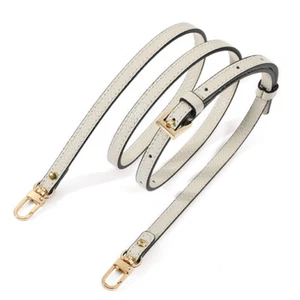 0.9cm Genuine Leather Shoulder Crossbody Replacement Adjustable Bag Strap - Picture 1 of 32