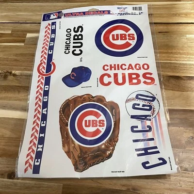 WinCraft Sports 2003 Ultra Decals Chicago Cubs 7 Decals NOS Vintage - Image 1 of 4