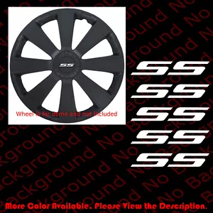 5 piece x SS Racing Die Cut Vinyl Decal for Sport Car Wheel Center Cap RC113 - Foto 1 di 8