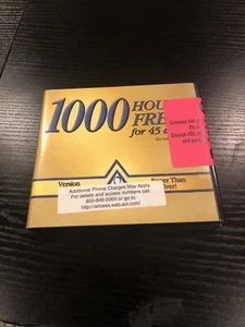 Vintage AOL version 7.0 CD 1000 free hours Sealed Gateway Warning - Picture 1 of 7
