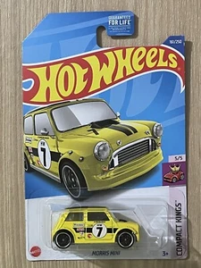 Hot Wheels 2022 Morris Mini Cooper Treasure Hunt HW Compact Kings YELLOW - Picture 1 of 3