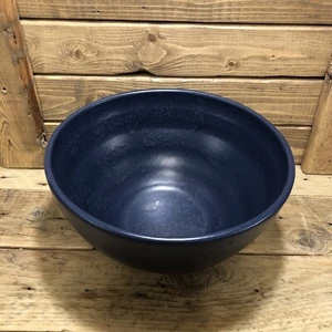 Handgefertigte blaue Terrakotta Keramik Schüssel 9" Durchmesser Made in USA Vintage - Bild 1 von 7