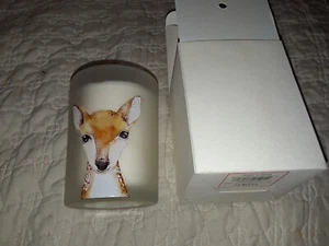 DEBI LILLY ~ scented CANDLE REINDEER FLORAL ~ NIB Almond & Chai - Picture 1 of 2
