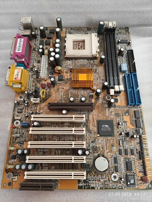 Socket 462 DFI AK75-EC Motherboard PCI AGP, CPU & 256 MB RAM + Bonus - Image 1 of 4