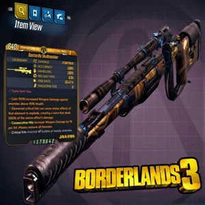 (XBOX/PC/PS) Borderlands 3 MODDED hinterhältiger Schädelmäher Level 1 ️ MUNITION - Bild 1 von 1