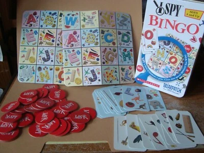2003 Scholastic Briarpatch I Spy BINGO Ages 4yr +Game in Original Storage Tin - Image 1 of 3