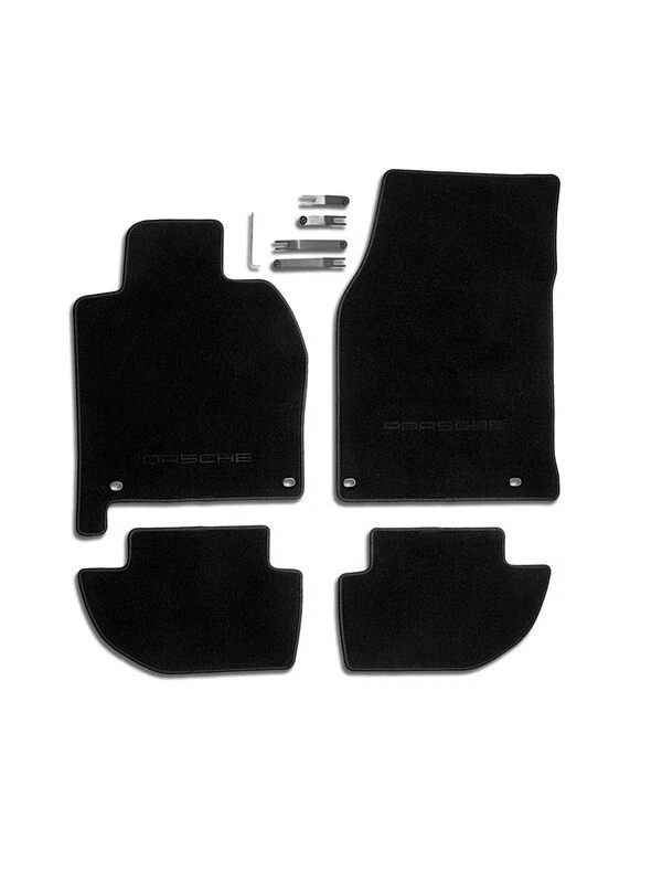 Porsche 944 968 LHD Black Floor Mat Set Genuine 000043153225FV - Image 1 of 1