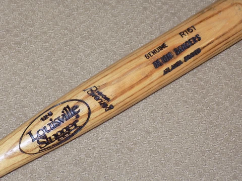 Deion Sanders Terry Pendleton H&B Game Used Bat Atlanta Braves PSA GU 8 Cover