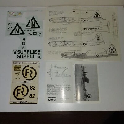 BOEING B 29 SUPERFORTRESS,DECAL 1/72 MICROSCALE 72 151 E ABT ENOLA GAY HIROSHIMA - Immagine 1 di 3