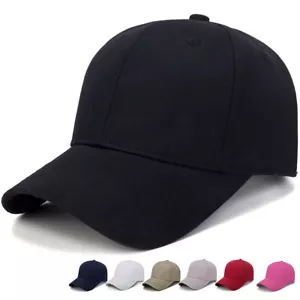Gorra Unisex Algodón Tablero Ligero Color Sólido Gorra de Béisbol Hombres Sombrero Exterior Sombreros para el Sol - Imagen 1 de 25