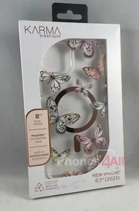 Karma by Body Guard Case for iPhone 15 Plus/ iPhone 14 Plus- Butterflies - Picture 1 of 7