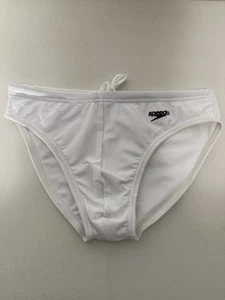 Mens Speedo Swim Brief White Size 30 - Picture 1 of 9