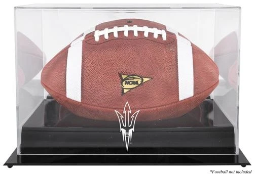 Arizona State Sun Devils Black Base Team Logo Football Display Case - Image 1 of 1