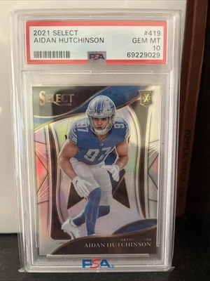 2021 Panini Select - 2022 Xrc Prizm Aidan Hutchinson #419 (RC) - Image 1 of 3