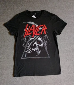 Slayer Band Shirt Large Black Grim Reaper Skull Metal Short Sleeve - Picture 1 of 7