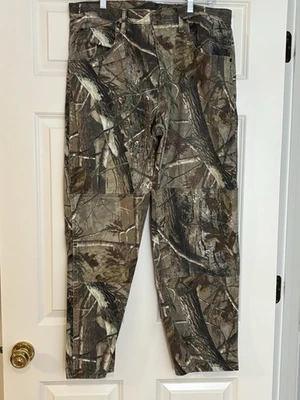 Real Tree Camo Pants Mens Large 36x30 Edge Camouflage Canvas Woods Hunt Fish - Image 1 of 4