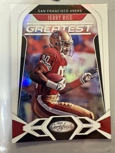 2020 Panini Certified - The Greatest Jerry Rice #G-JR - Picture 1 of 4