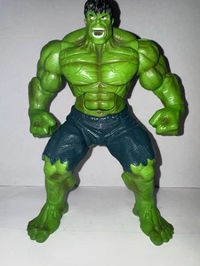 MARVEL 11" INCREDIBILE HULK SMASH N STOMP ACTION FIGURE PARLANTE HASBRO 2008 FUNZIONANTE - Foto 1 di 2