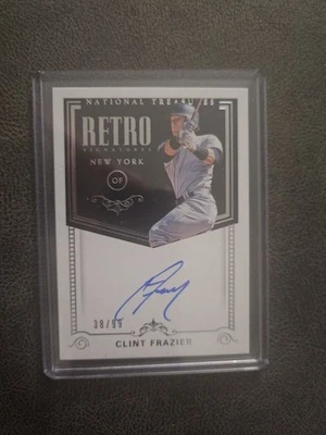 2018 PANINI NATIONAL TREASURES ASSINATURAS RETRÔ CLINT FRAZIER AUTÓGRAFO RC #/99 - Imagem 1 de 2