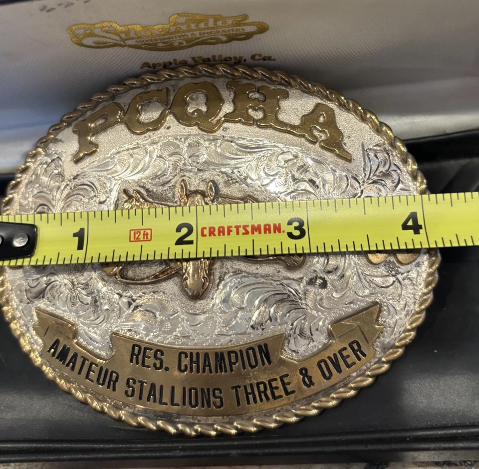 Пряжка для ремня Silverado PCQHA Jeweled 2006 Futurity Champion Open Lunge Line - Изображение 1 из 4