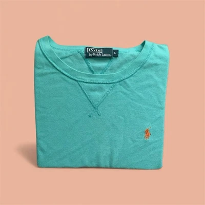 Ralph Lauren Men's Turquoise Jumper Size Large - Image 1 of 4