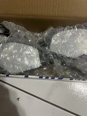 Espelho retrovisor esquerdo direito universal motocicleta MIR43B luzes de sinalização universais scooter - Imagem 1 de 4