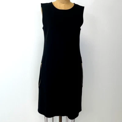 Vestido Brooks Brothers Mujer Pequeño Bolsillo con Cremallera Sin Mangas Trabajo Fiesta Núcleo No Foto 1 de 4