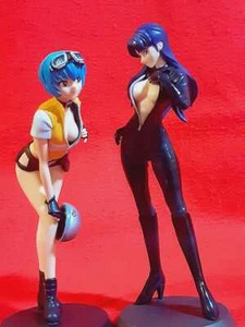 Juego de figuras Neon Genesis Evangelion Rei Ayanami & Misato Katsuragi Motor Riders - Imagen 1 de 10