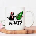 Christmas Cat Mug, Funny Black Cat, Coffe Mug, Funny Mug, Christmas Tree Cat