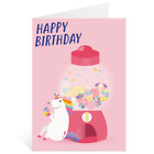 Kids Birthday 17 Greetings Card Funny Unicorn Niece