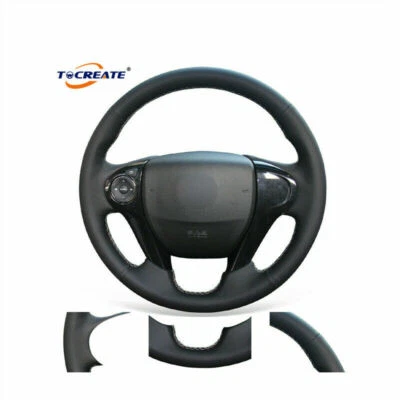 Cubierta de volante de cuero genuino para Honda Accord 9 Pilot Ridgeline #C029 Foto 1 de 4